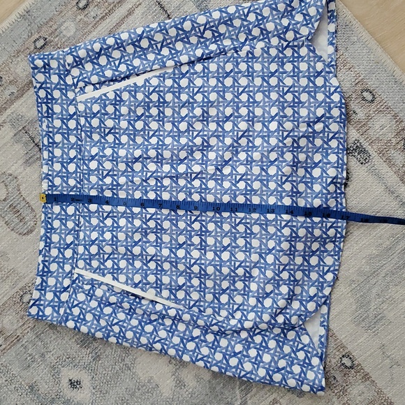 Vineyard Vines Performance Blue White Cane Skort Golf Tennis Sz4 - Picture 3 of 10